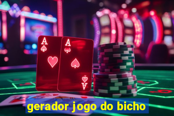 gerador jogo do bicho